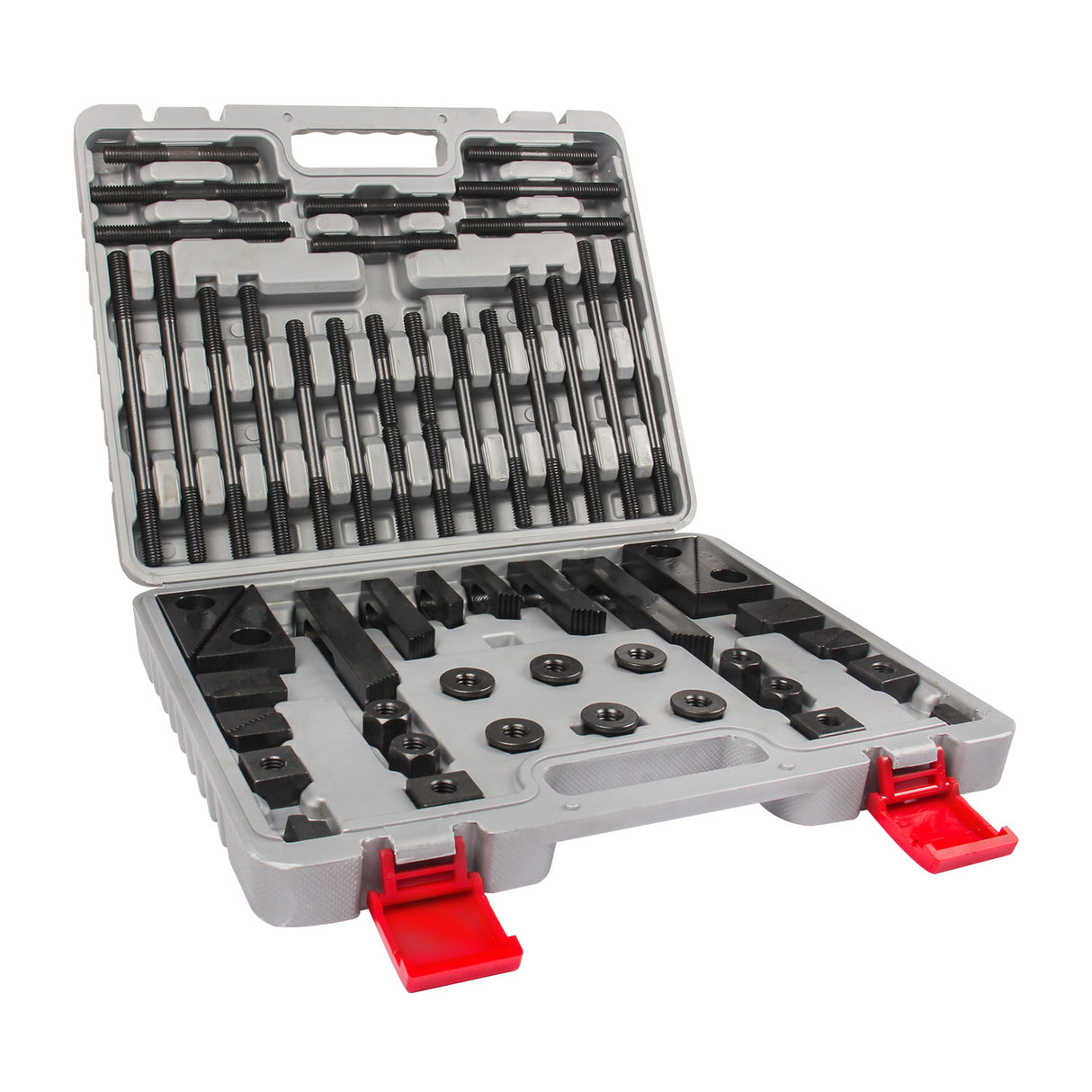 KAKA INDUSTRIAL 5/8" Table Slot 1/2" Stud Szie 52pcs Clamping Kit Set with case holder
