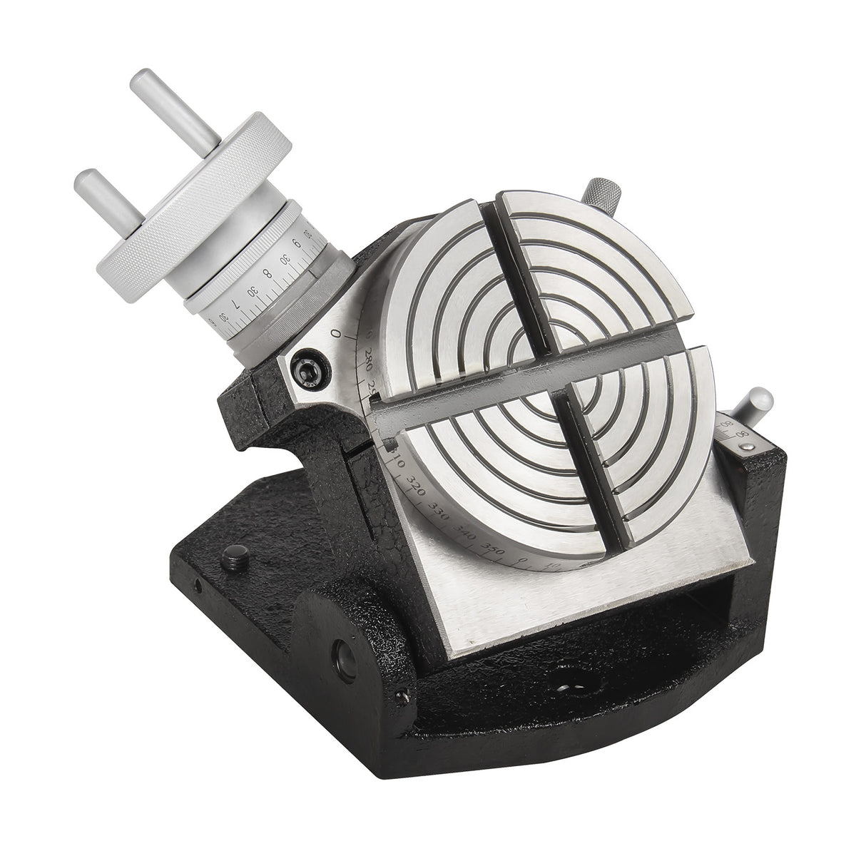 Kaka Industrial MTSK-4 Mini Series Rotary Table,4" Rotary Table with set of clamps