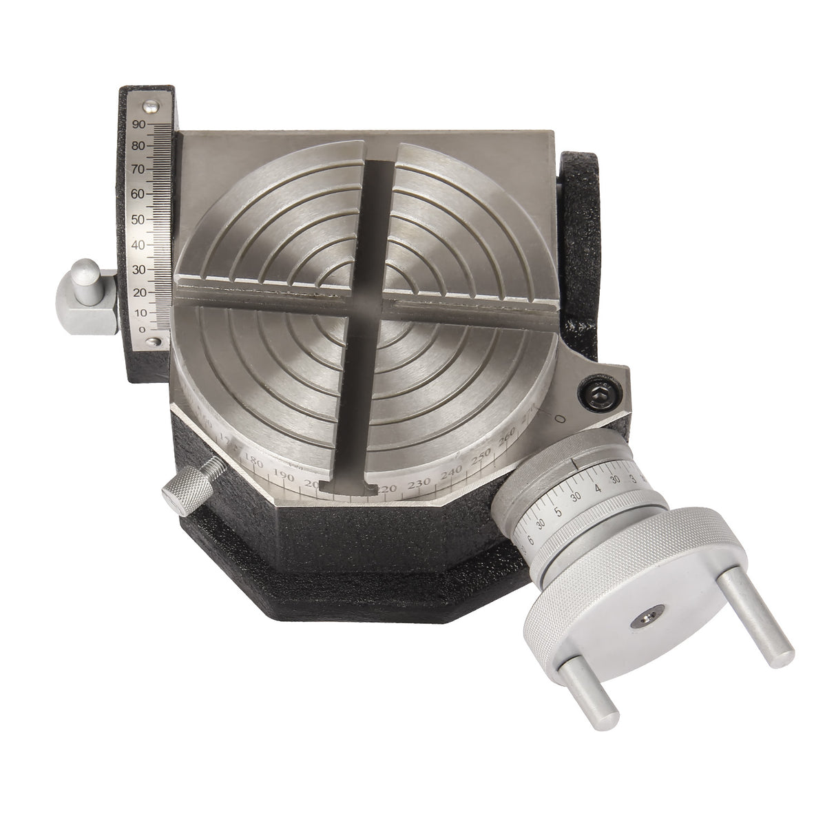 Kaka Industrial MTSK-4 Mini Series Rotary Table,4" Rotary Table with set of clamps