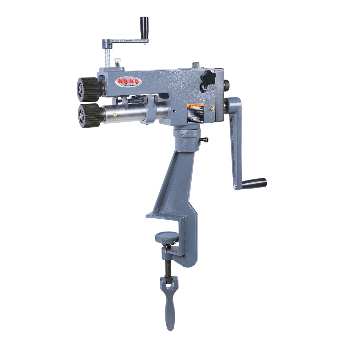 Kaka Industrial RM-08,7-in throat depth,22 gauge mild steel capacity,Sheet Metal Rotary Forming Machine, roller head can swivel and pivot.High Adjustability HAVC Tools Fabrication Bead Rolling Machine