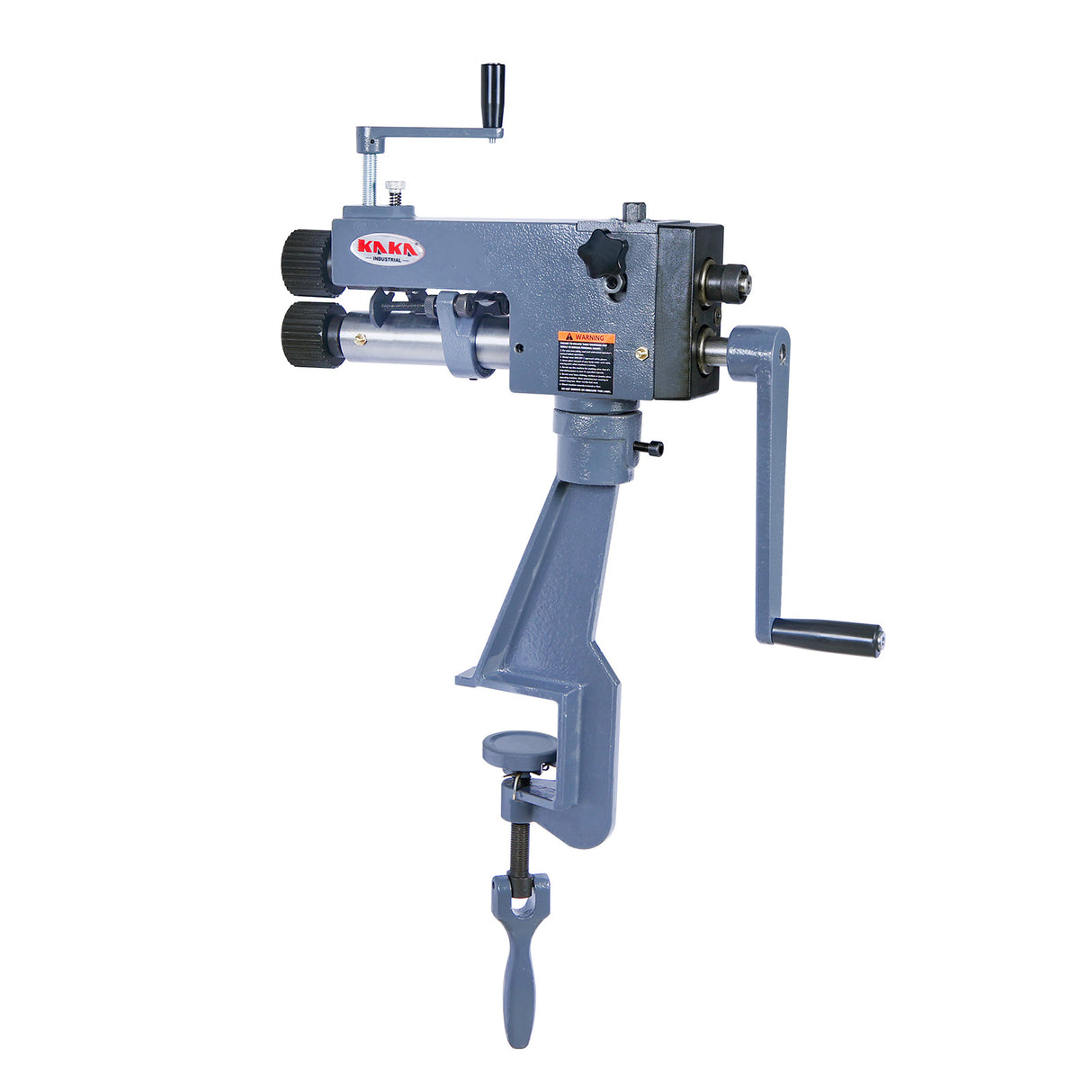 Kaka Industrial RM-08,7-in throat depth,22 gauge mild steel capacity,Sheet Metal Rotary Forming Machine, roller head can swivel and pivot.High Adjustability HAVC Tools Fabrication Bead Rolling Machine