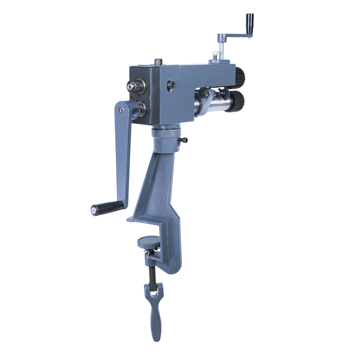 Kaka Industrial RM-08,7-in throat depth,22 gauge mild steel capacity,Sheet Metal Rotary Forming Machine, roller head can swivel and pivot.High Adjustability HAVC Tools Fabrication Bead Rolling Machine