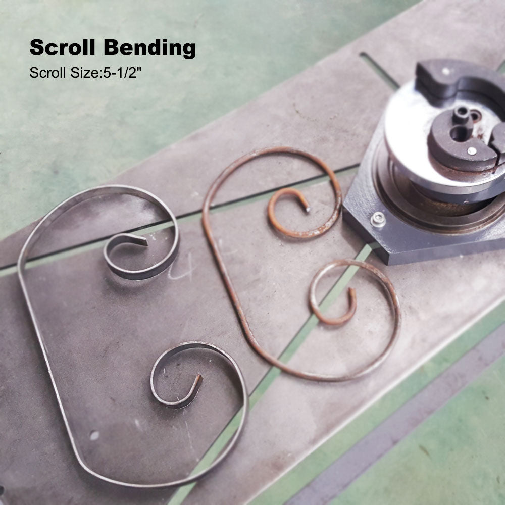 Heavy-Duty Universal Bender, High Capacity Flat Bar, Square Bar and Round Bar Metal Bender, Combination of Scroll, Radius and Angle Bending, Metal Scroll Bender Metal Bender SBG-40