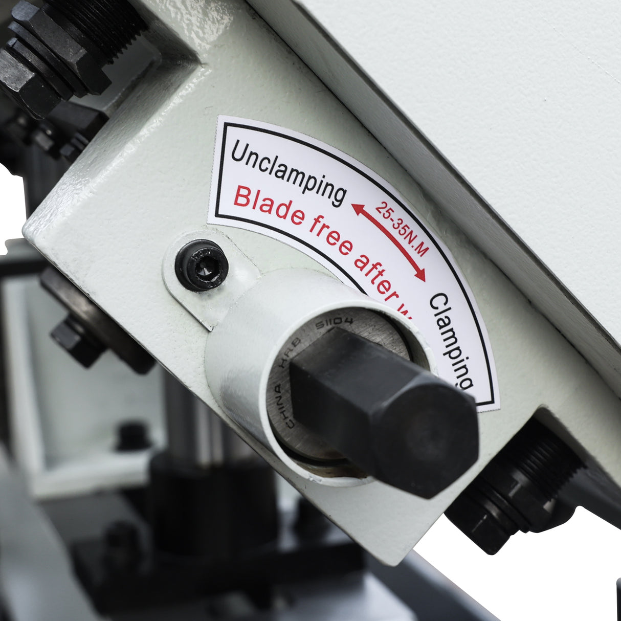 KAKA INDUSTRIAL Hydraulic Horizontal Metal Cutting Bandsaw, 7.87 in Cutting Capacity Double Column Band Saw, 1.3/1.8kW Dual-Speed Motor, V-Belt Drive TBK-08