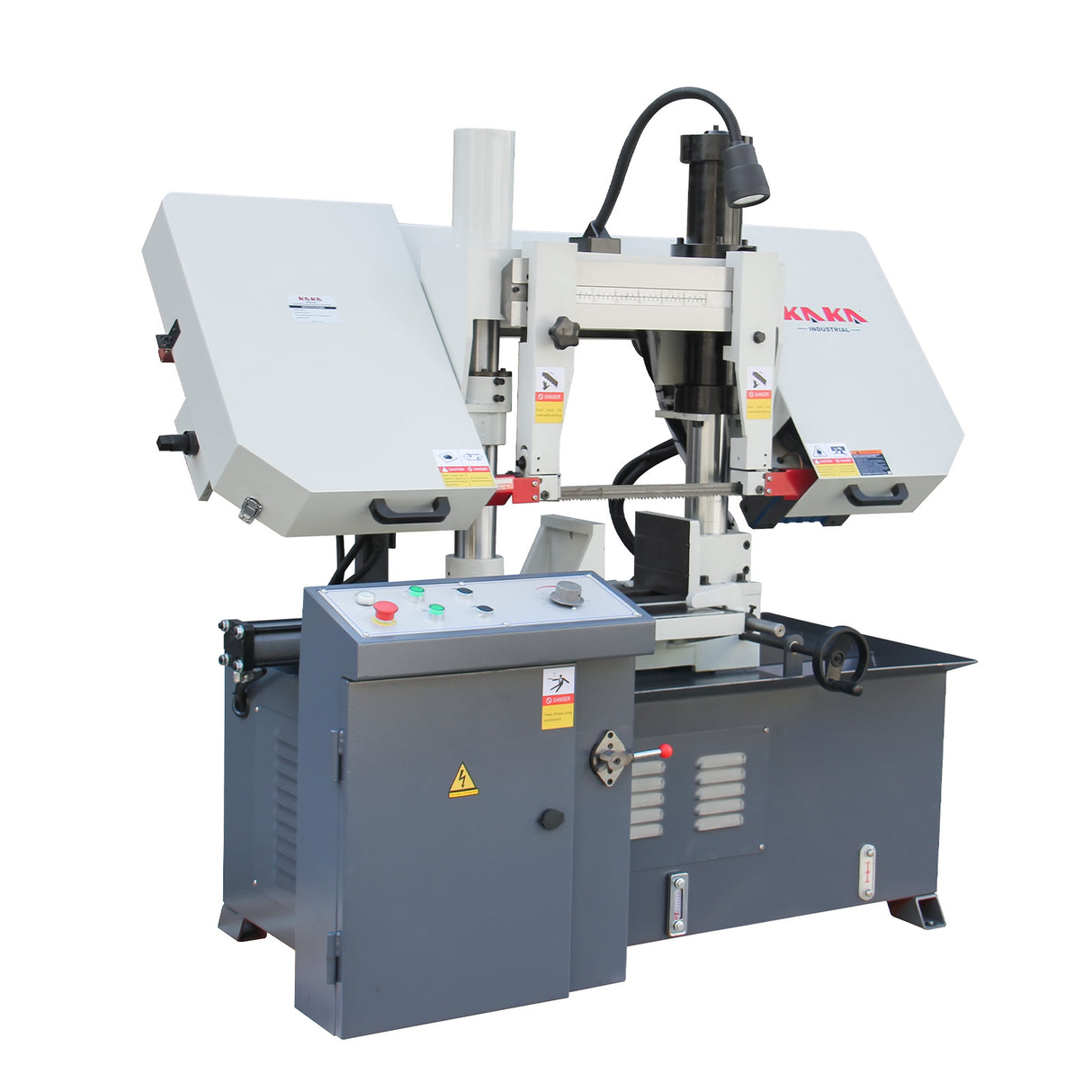 Metal Horizontal Band Saw,Double Column Band Saw, Hydraulic downfeed control, Max cutting capacity 11 inch with 230V 3PH motor TBK-11