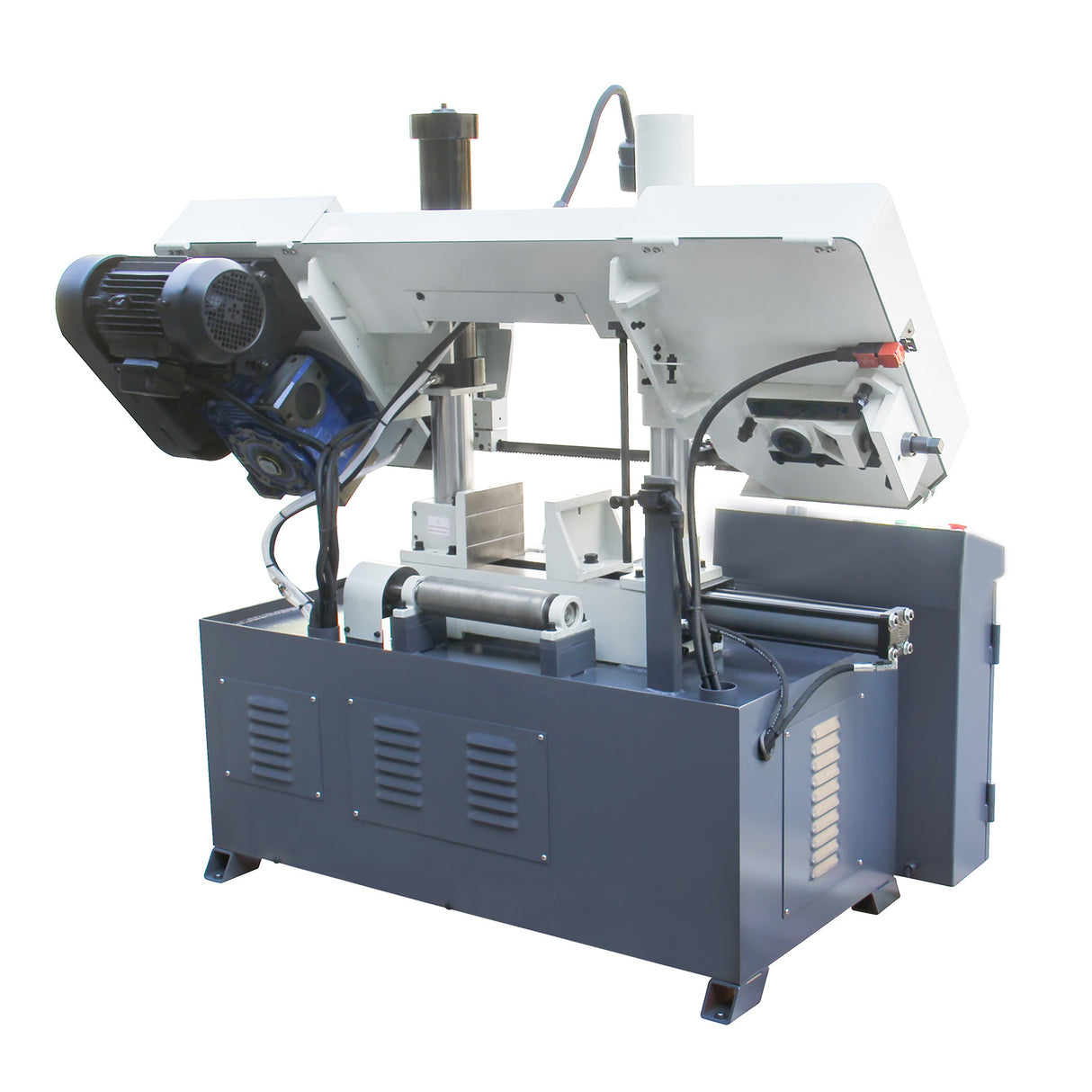 Metal Horizontal Band Saw,Double Column Band Saw, Hydraulic downfeed control, Max cutting capacity 11 inch with 230V 3PH motor TBK-11