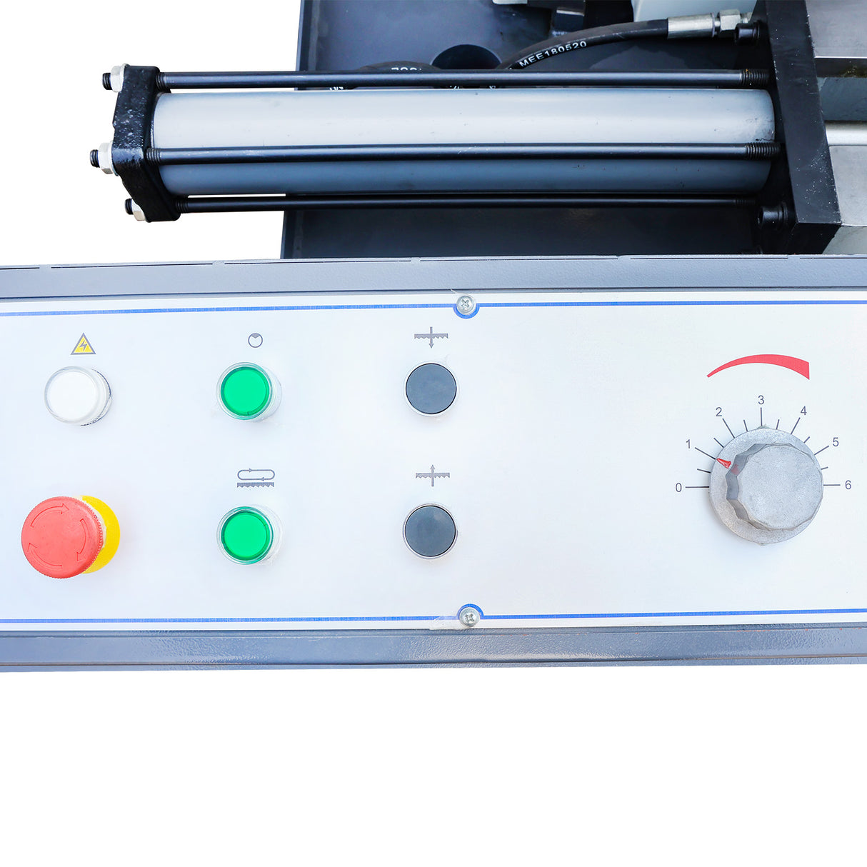 Metal Horizontal Band Saw,Double Column Swivel Head Band Saw, Hydraulic downfeed control with variable Cutting speed, Max cutting capacity 11 inch with 230V 3PH,TBK-11A