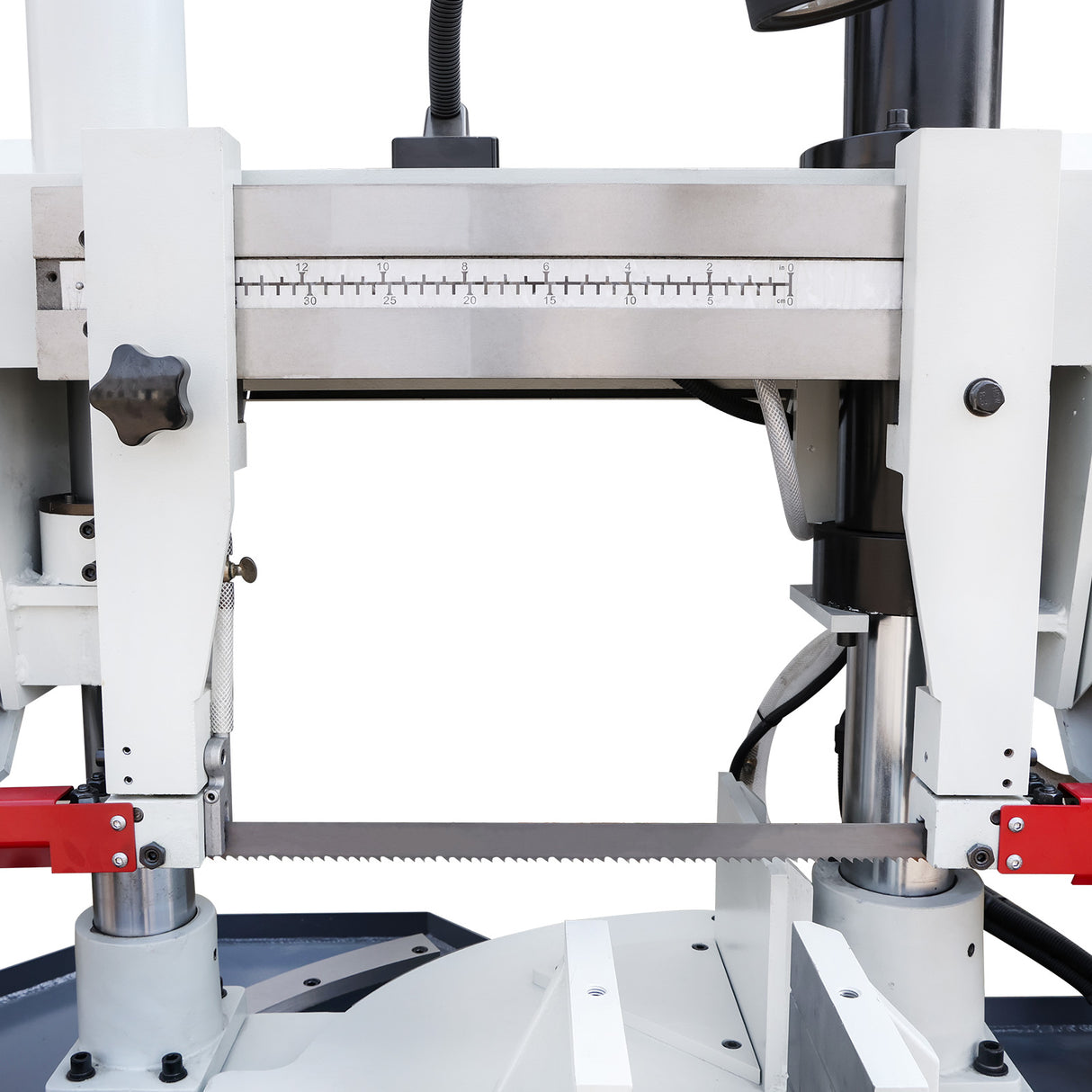 Metal Horizontal Band Saw,Double Column Swivel Head Band Saw, Hydraulic downfeed control with variable Cutting speed, Max cutting capacity 11 inch with 230V 3PH,TBK-11A