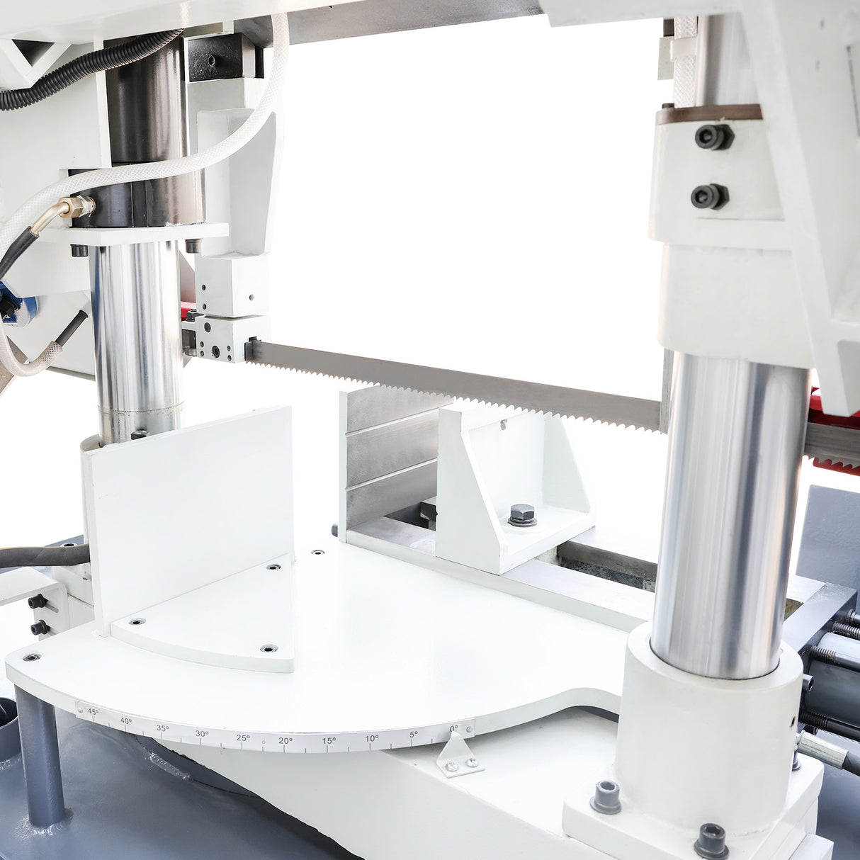 Metal Horizontal Band Saw,Double Column Swivel Head Band Saw, Hydraulic downfeed control with variable Cutting speed, Max cutting capacity 11 inch with 230V 3PH,TBK-11A