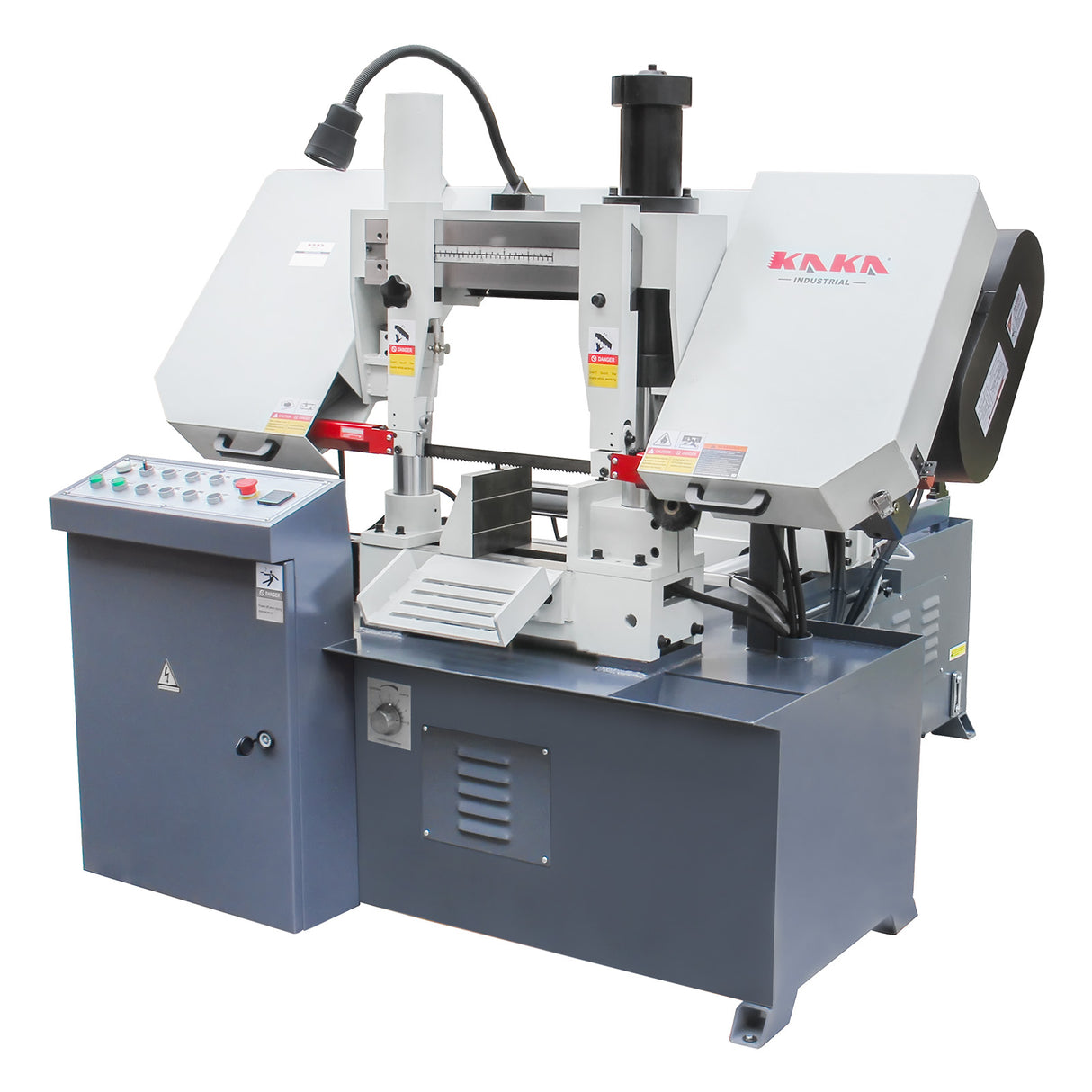 Metal Horizontal Band Saw,Double Column Band Saw, Hydraulic downfeed control, Max cutting capacity 11 inch with 220V 3PH motor TBK-11B