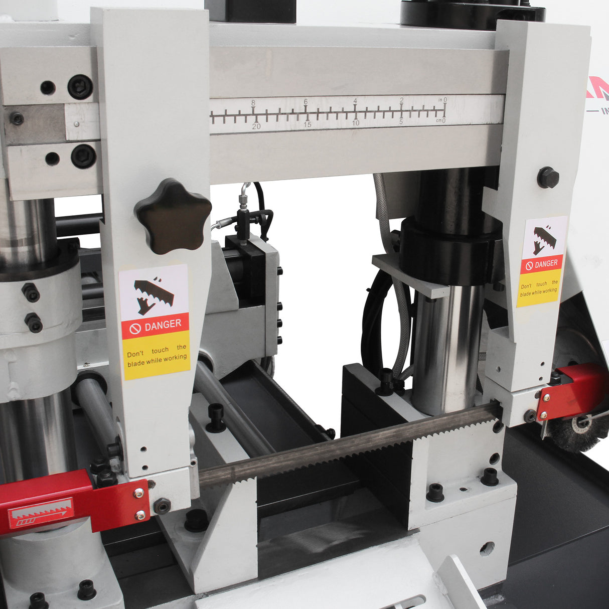 Metal Horizontal Band Saw,Double Column Band Saw, Hydraulic downfeed control, Max cutting capacity 11 inch with 220V 3PH motor TBK-11B