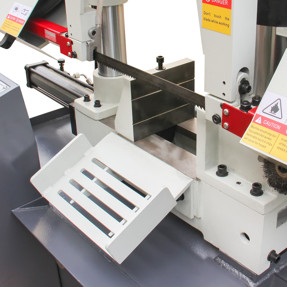 Metal Horizontal Band Saw,Double Column Band Saw, Hydraulic downfeed control, Max cutting capacity 11 inch with 220V 3PH motor TBK-11B