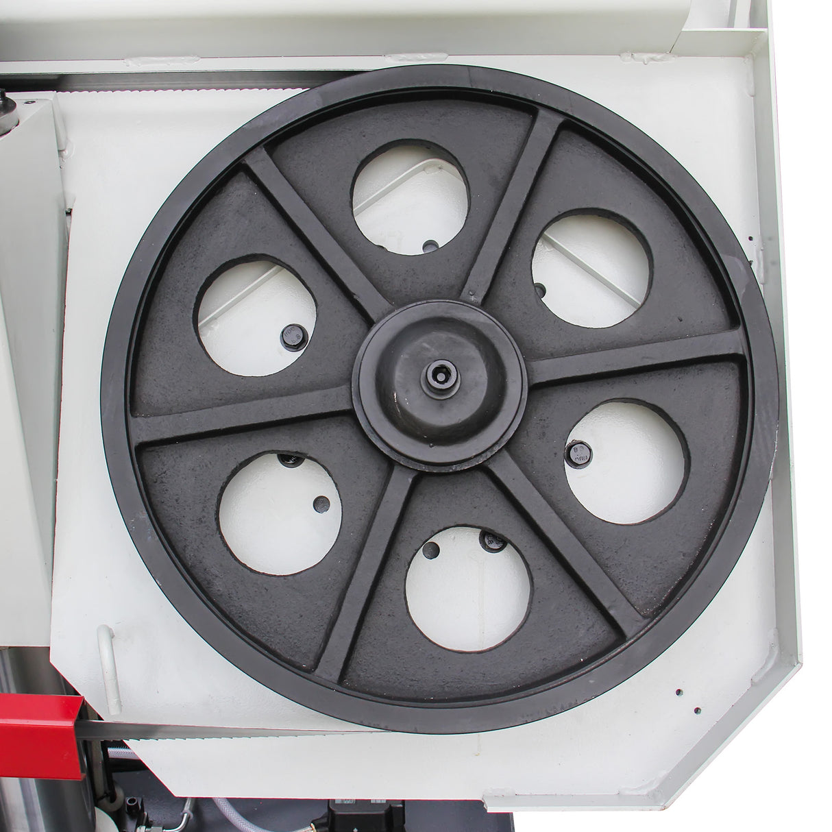 Kaka Industrial TGK-16 Double column horizontal band saw, Max cutting capacity 15.7 inch, vertical lifting, high stability. Cutting speed adopts hydraulic control, 230V 60HZ 3PH