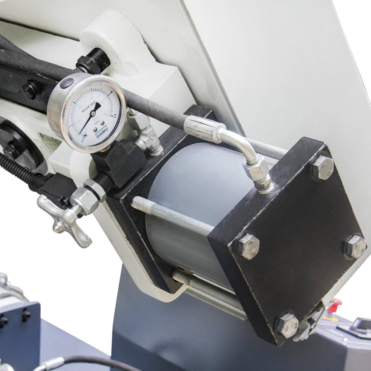 Kaka Industrial TGK-16A Double column horizontal band saw, Max cutting capacity 15.7 inch, vertical lifting, high stability. Cutting speed adopts hydraulic control, 230V 60HZ 3PH