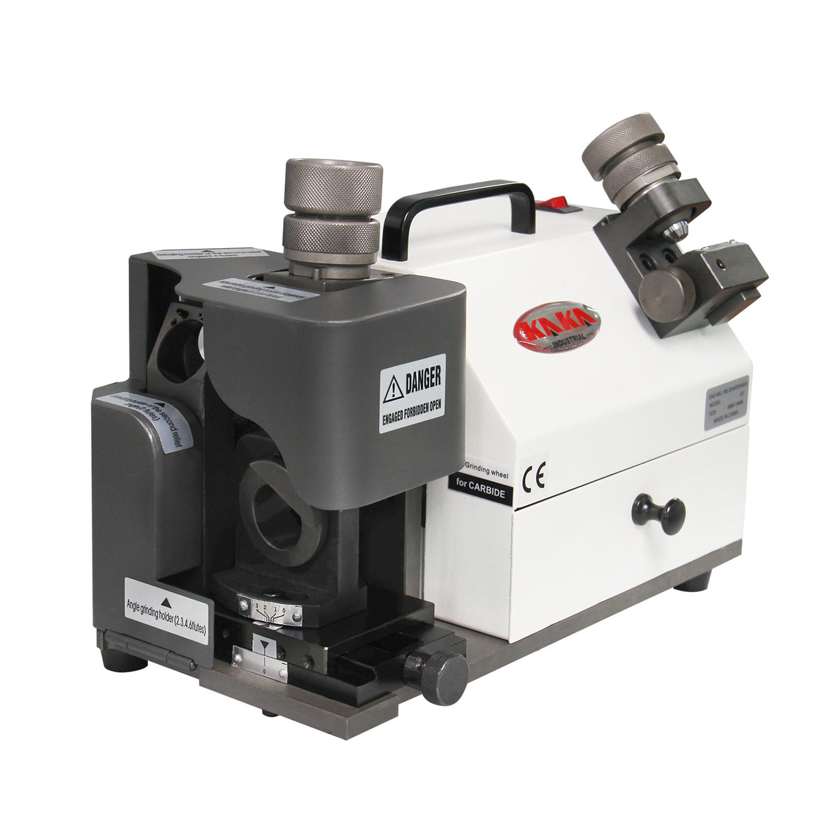 Kaka Industrial TX-X3 Drill Bits 4-14 mm Sharpener and Grinder 6 Collects End Mill Re-Sharpener Portable Grinding Sharpening Machine CNC Router Bit Sharpener with Adjustable Angle