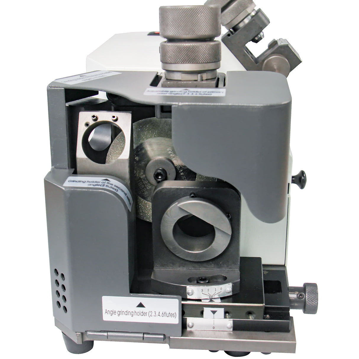 Kaka Industrial TX-X3 Drill Bits 4-14 mm Sharpener and Grinder 6 Collects End Mill Re-Sharpener Portable Grinding Sharpening Machine CNC Router Bit Sharpener with Adjustable Angle