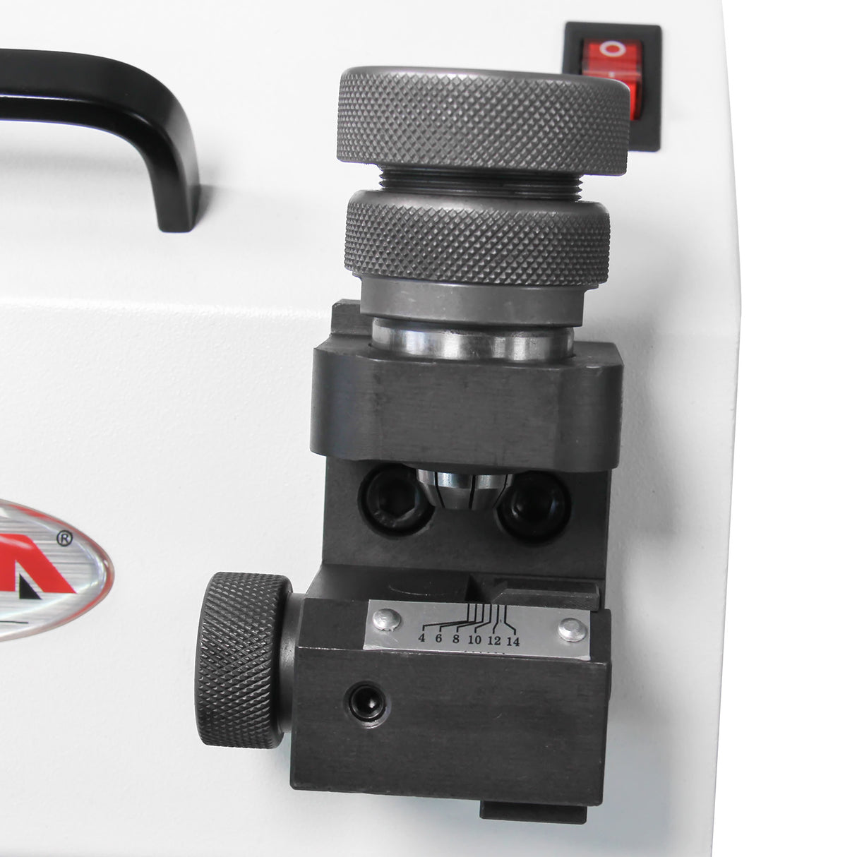 Kaka Industrial TX-X3 Drill Bits 4-14 mm Sharpener and Grinder 6 Collects End Mill Re-Sharpener Portable Grinding Sharpening Machine CNC Router Bit Sharpener with Adjustable Angle