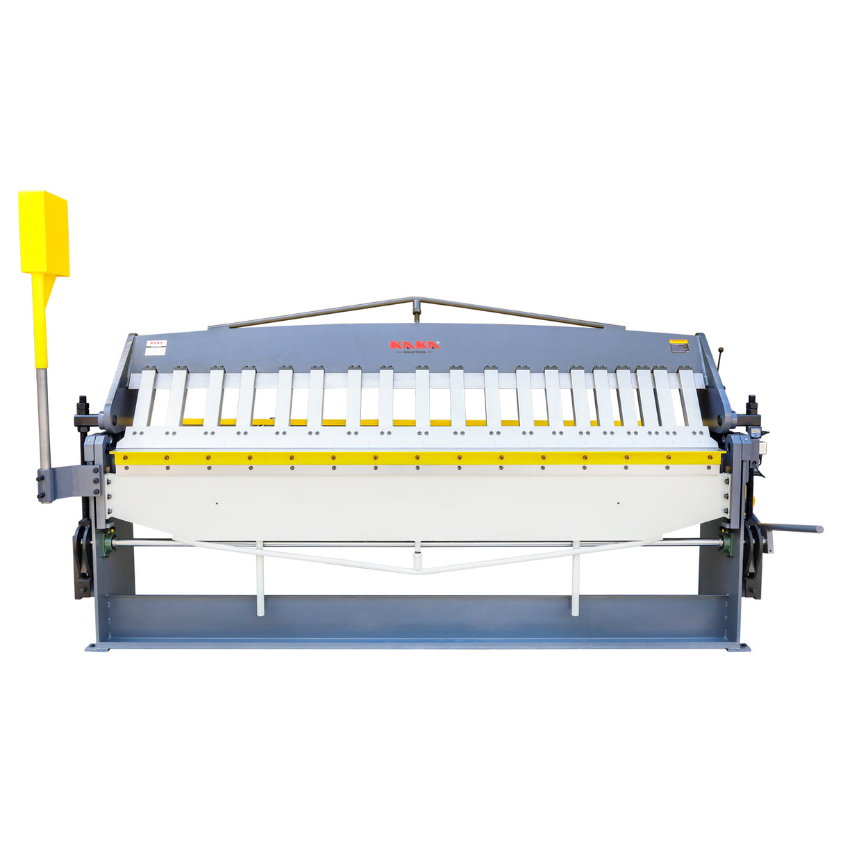 KAKA INDUSTRIAL Manual Panbrake Folder W-10014H, 100 inch Sheet Metal Brake, 14 Gauge Mild Steel Capacity,with Extened Fingers to Bend Box of 9 inch Depth