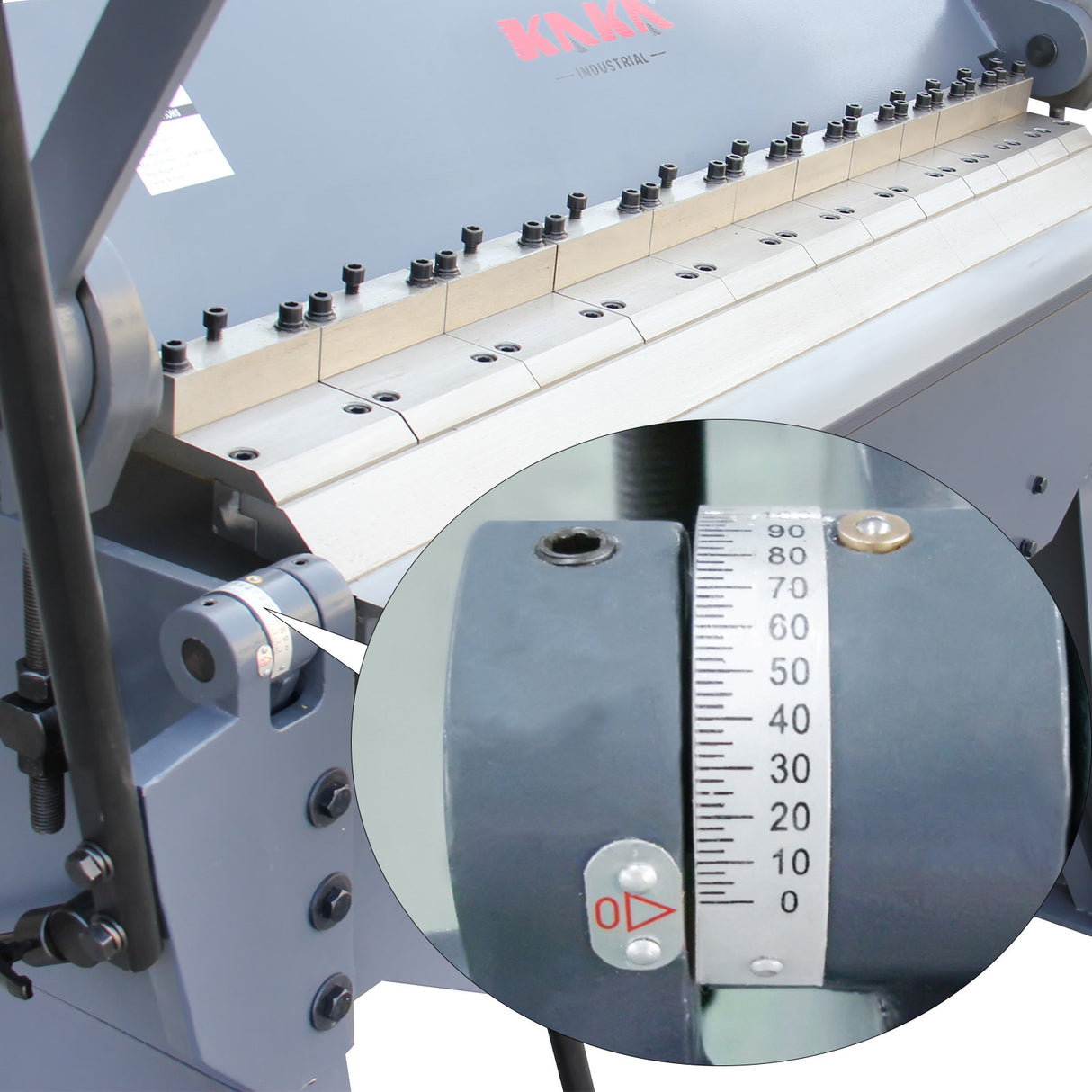 KAKA INDUSTRIAL Sheet Metal Brake, 49-Inch Box and Pan Brake, Industrial-Grade Sheet Metal Bender Machine,12-Gauge Mild Steel Capacity Pan and Box Brake, 0-135 Degree Adjustable W-4812