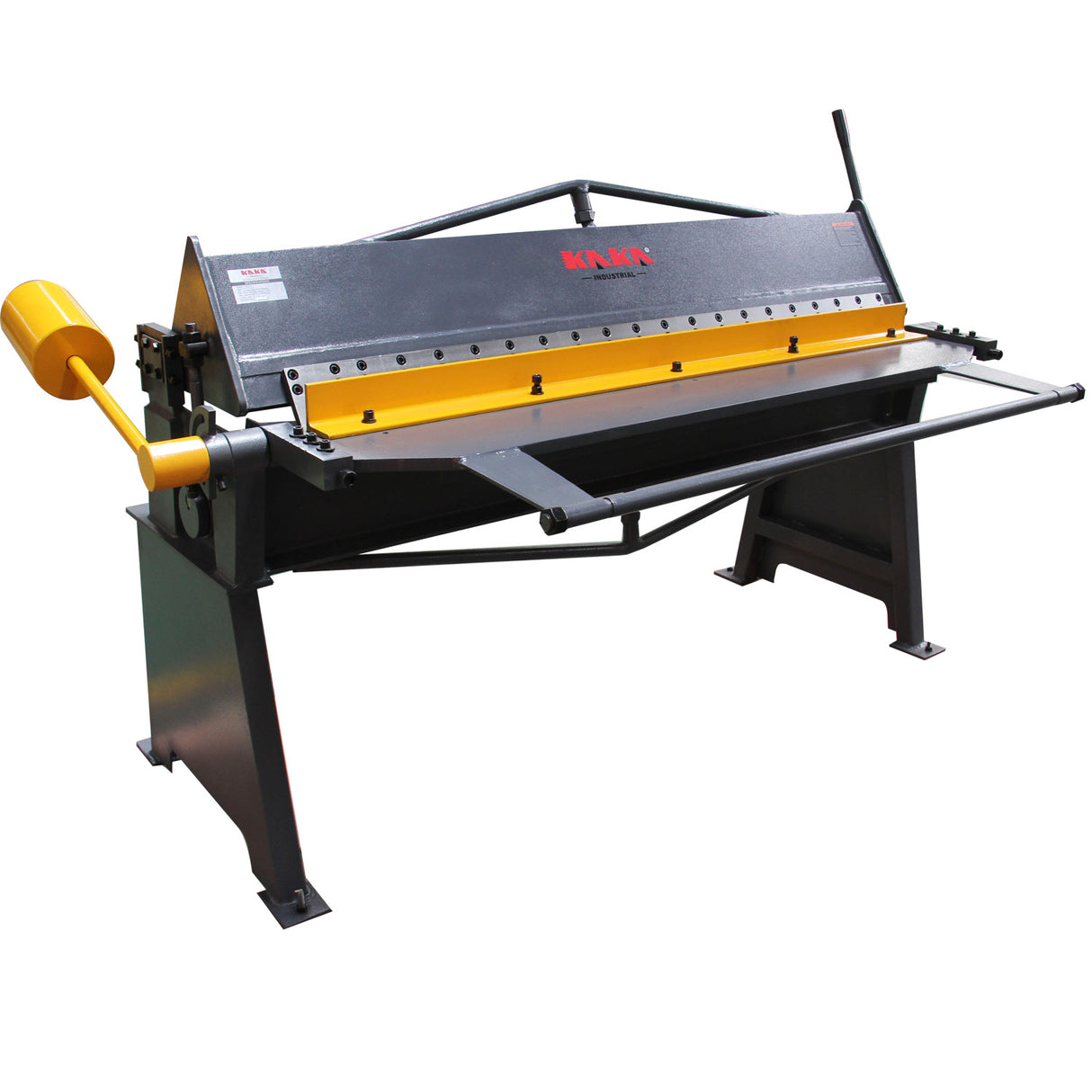 Box and Pan Brake, 59-Inch Sheet Metal Brake, Industrial-,18-Gauge Mild Steel Capacity ,0-125 Degree Adjustable Grade for Grade Sheet Metal Bender Machine Metalworking Shops W-6018H