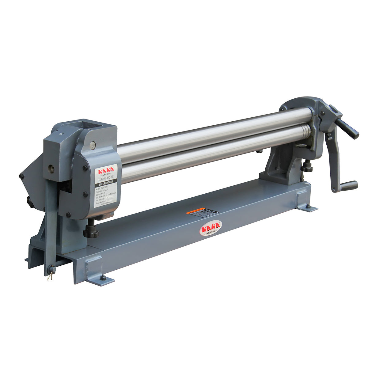 Manual Slip Roll Machine, 36Inch Width 16 Ga.(0.06Inch) Thick Steel Capacity, Sheet Metal Curving Rolls for Workshop, HVAC and Fabrication Shops W01-3616