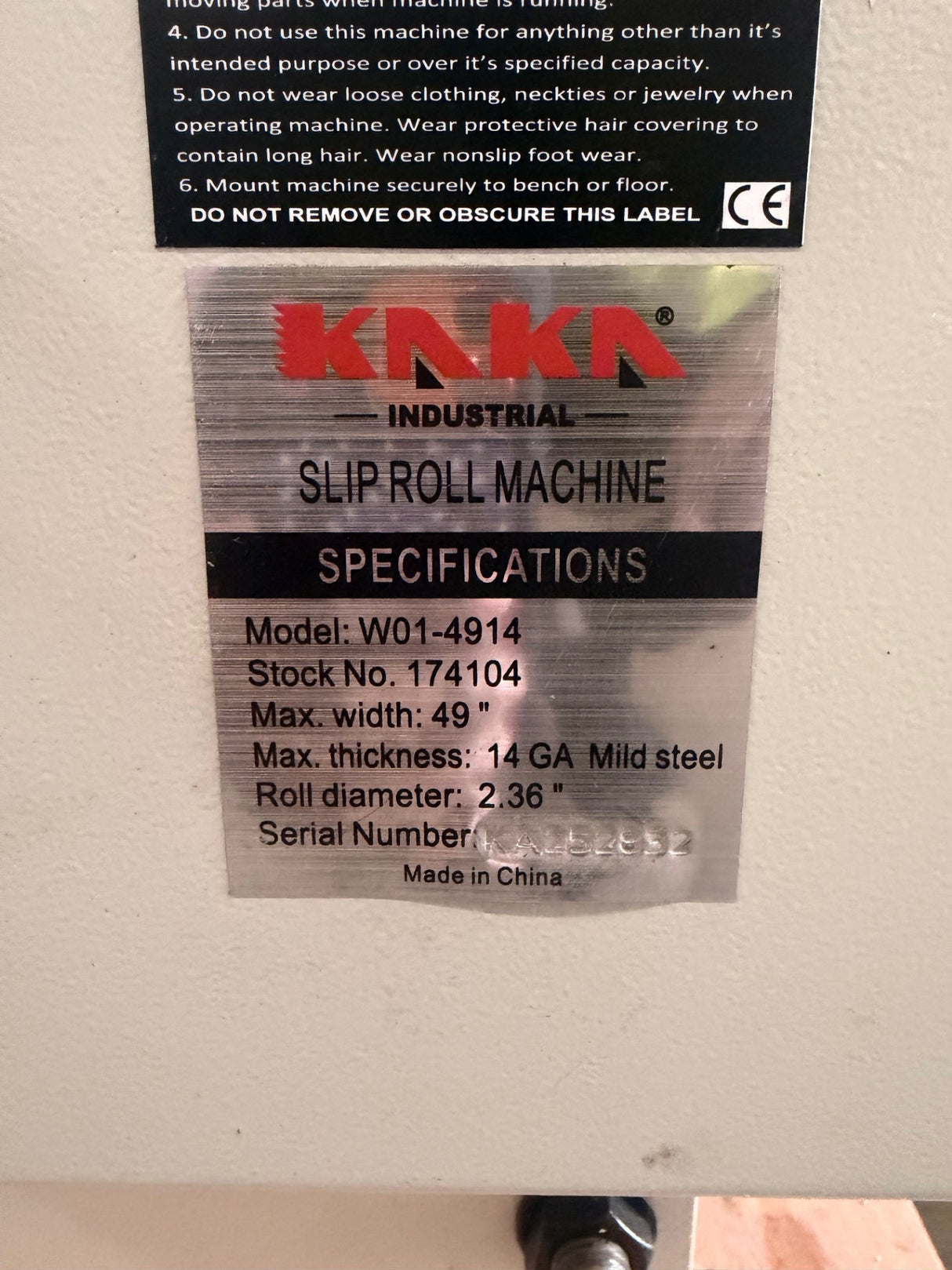 (Open Box and Dent – Like New) Sheet Metal Slip Roll Machine, With Two Removable Rollers, 49-Inch Slip Roll Roller Metal Plate Bending Round Machine, Slip Roll Machine capacity of 14 Gauge Steel W01-4914 (Copy)