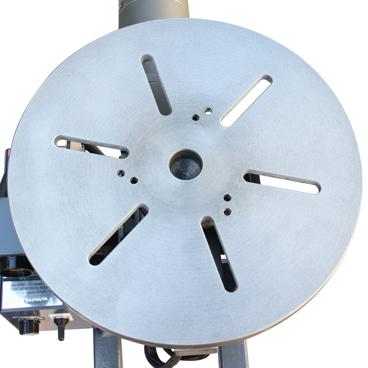 Kaka industrial WP-220 Welding Positioner 485 lbs Tilt angle 0-135º Rotation motor 125W Rotation speed 0-5 RPM Stepless Speed Control Welder Positioning Machine 110V-60HZ-1PH