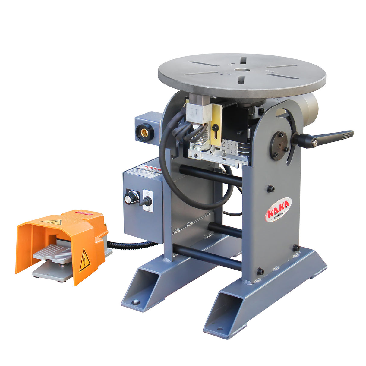 Welding Positioner 771lb Tilt angle 0-135º Rotation motor 125W Rotation speed 0-5 RPM Stepless Speed Control Welder Positioning Machine 110V-60HZ-1PH,WP-350