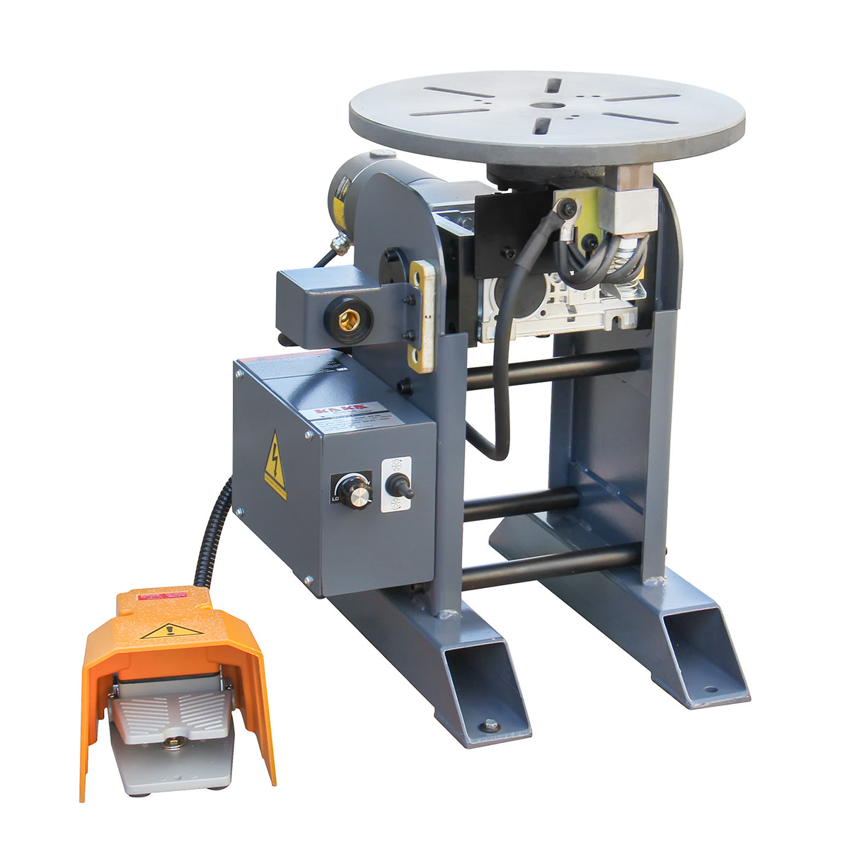 Welding Positioner 771lb Tilt angle 0-135º Rotation motor 125W Rotation speed 0-5 RPM Stepless Speed Control Welder Positioning Machine 110V-60HZ-1PH,WP-350