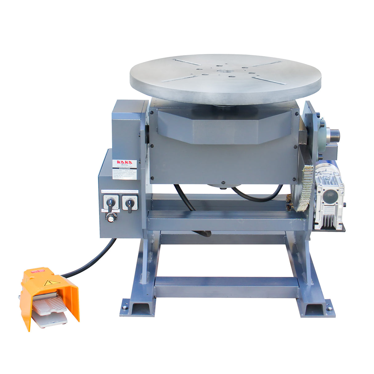 Welding Positioner 1102lb Tilt angle -45°-90º Rotation motor 400W Rotation speed 0-5 RPM Stepless Speed Control Welder Positioning Machine 110V-60HZ-1PH WP-500