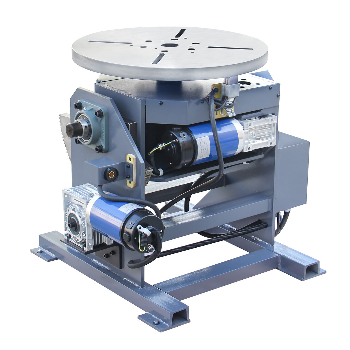 Welding Positioner 1102lb Tilt angle -45°-90º Rotation motor 400W Rotation speed 0-5 RPM Stepless Speed Control Welder Positioning Machine 110V-60HZ-1PH WP-500