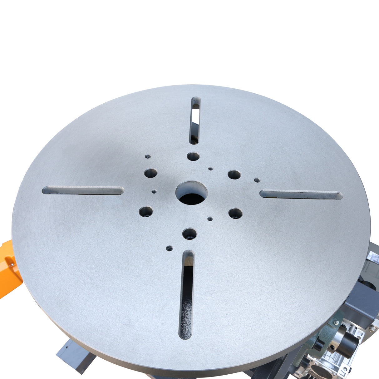 Welding Positioner 1105lbs (500KG) Variable Frequency Drive 60Hz 1-PH Cable Quick Connector Tilt Angle 0-135º Rotation Speed 0-5 RPM Stepless Speed Control 110V WP-500P