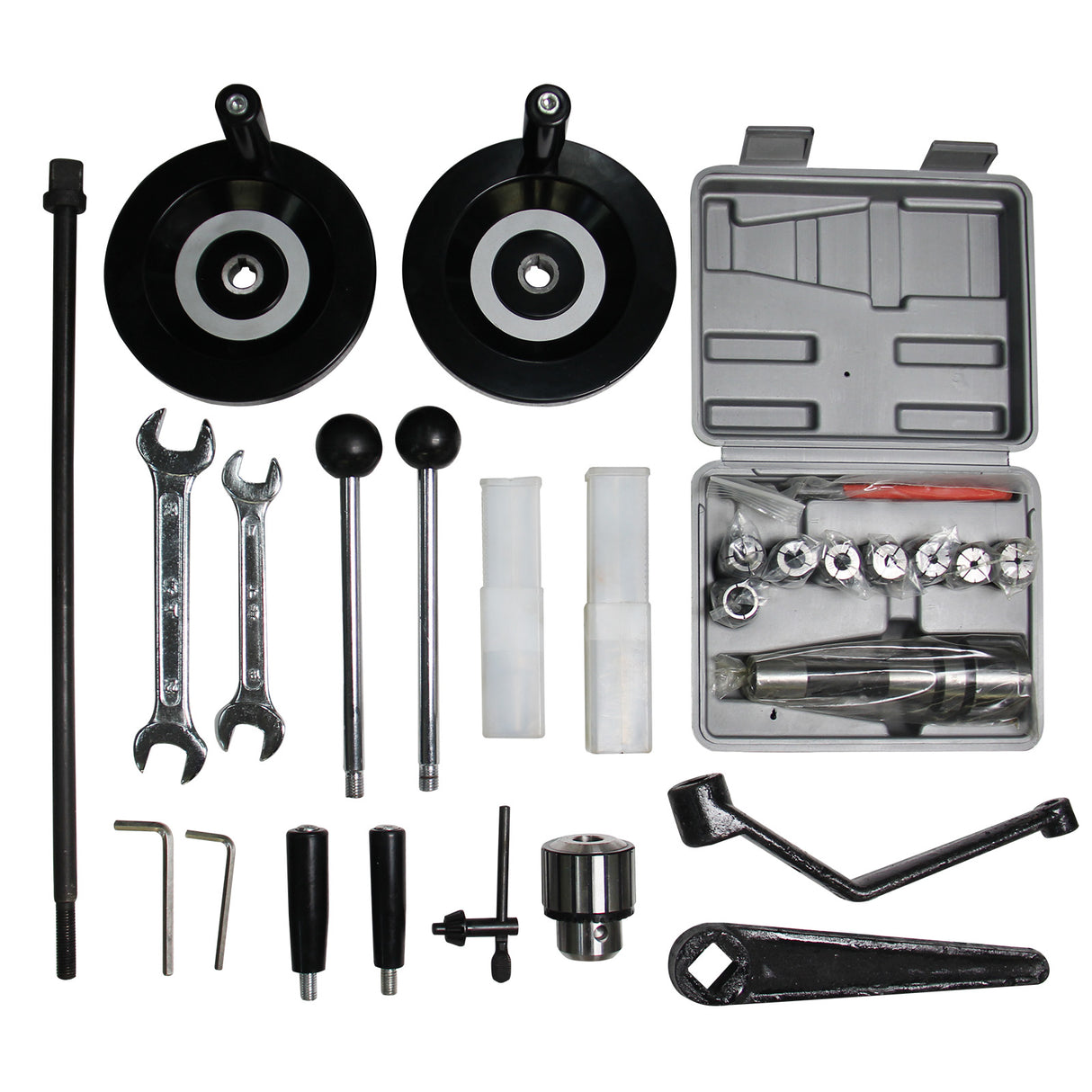 KAKA Industrial ZX-5325C Drilling and milling machine 230V460V-60HZ-3PH Main Moto power 1.5KW Gear Head Auto Feed Table Drilling and milling machine with 3 Axis DRO