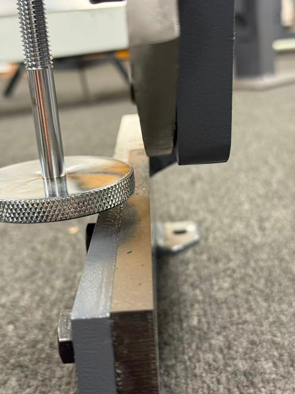 (Not Brand New) Hand Plate Shear, 8 inch Bench Shear Throatless Multiple Purpose Benchtop Throatless Sheet Metal Cutter for Shear Carbon Steel Plates and Bars,HS-8