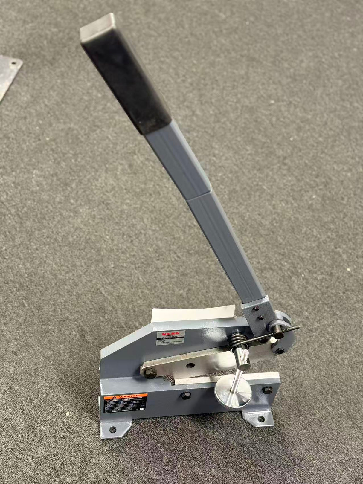 (Not Brand New) Hand Plate Shear, 8 inch Bench Shear Throatless Multiple Purpose Benchtop Throatless Sheet Metal Cutter for Shear Carbon Steel Plates and Bars,HS-8