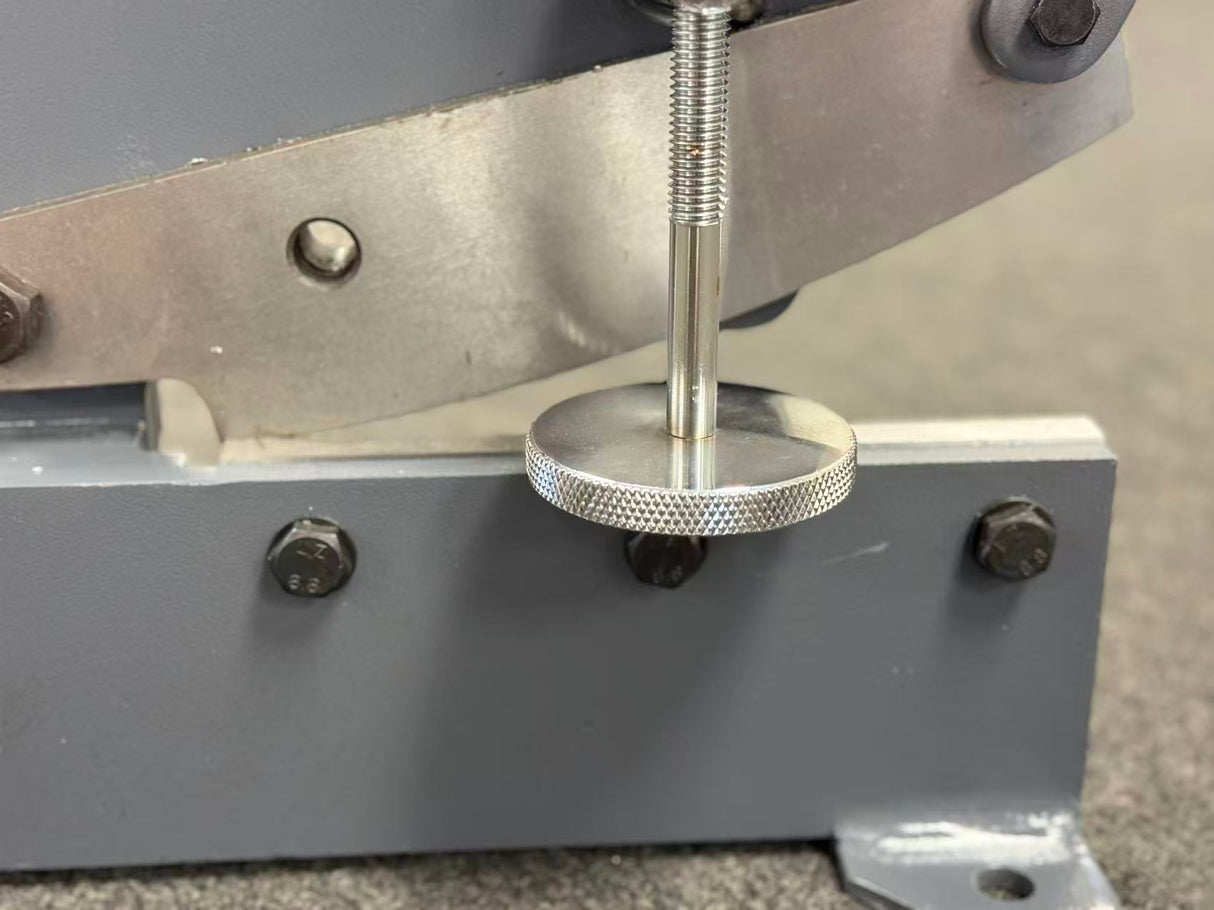 (Not Brand New) Hand Plate Shear, 8 inch Bench Shear Throatless Multiple Purpose Benchtop Throatless Sheet Metal Cutter for Shear Carbon Steel Plates and Bars,HS-8