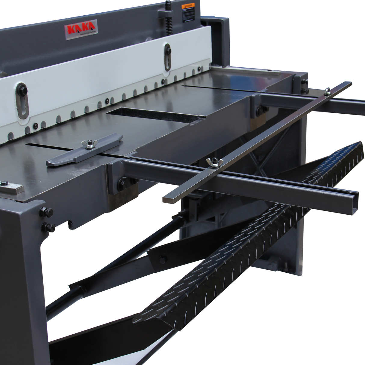 Stomp Shear Machine - 52 Inch Industrial Metal Shears for Cutting Sheet Metal, 16 Gauge Steel Capacity, Foot Pedal Operation, Q01-5216