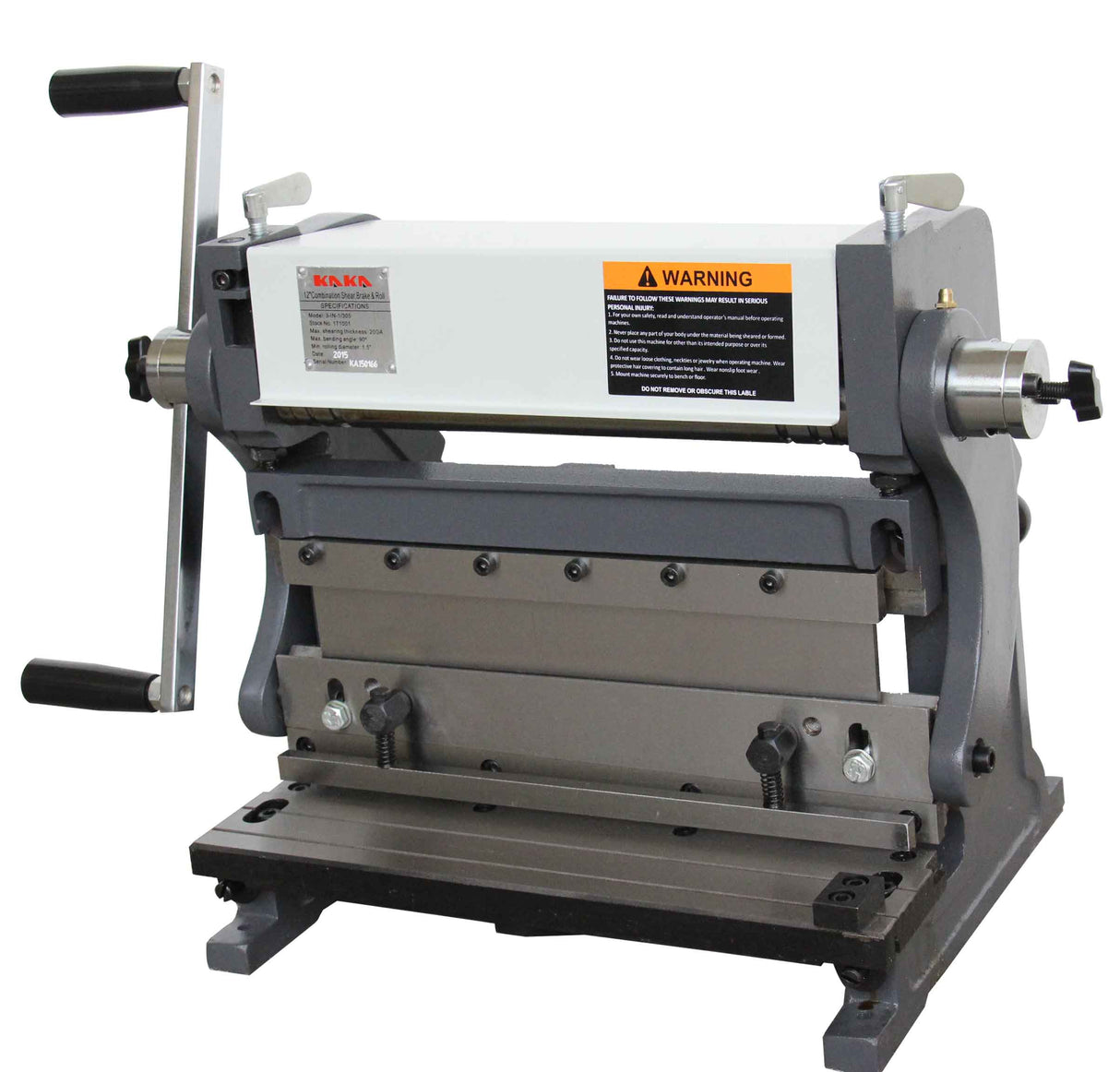 3-In-1/12 Slip Roll Machine