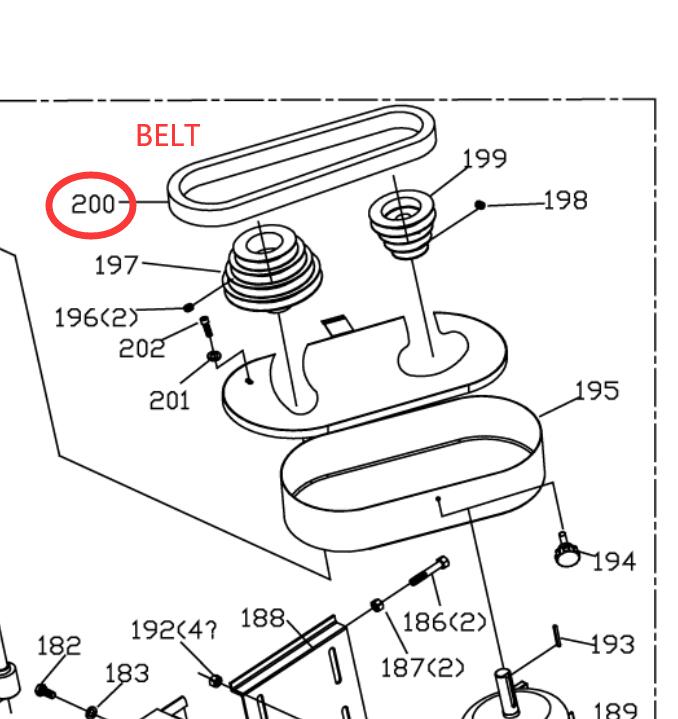 #200 Belt for BS-712N