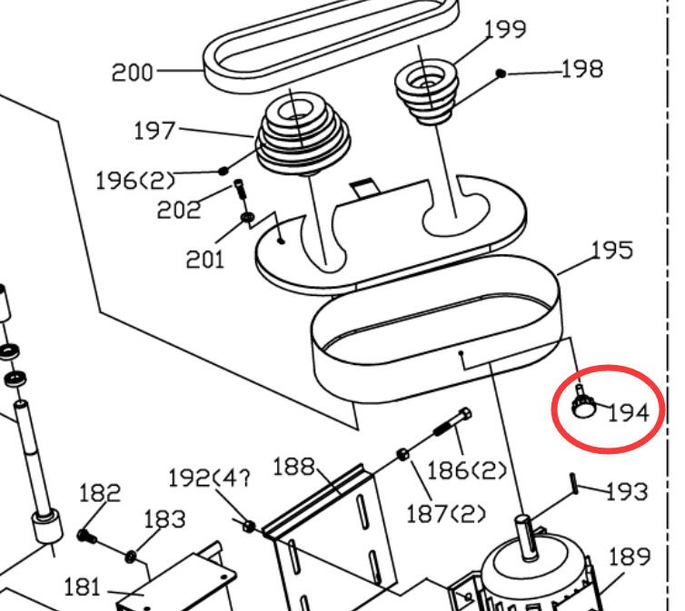 194# stellate handle for BS-712N