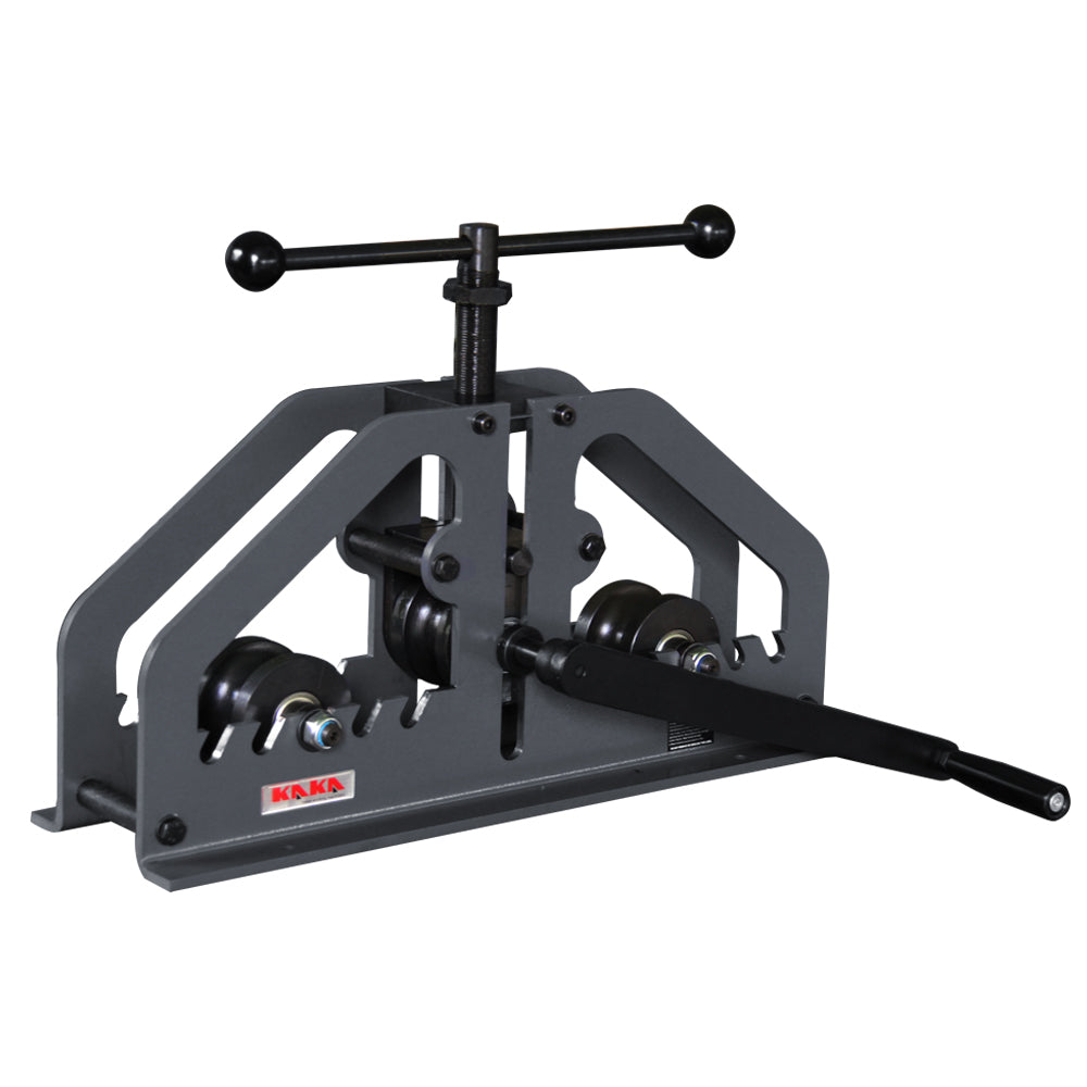 KAKA Industrial TR-60 Tube Roll Bender, 28 sets of optional rollers, Manual 3 Roll Bender High Quality and Versatility Bender, High adjustability, standard 1-1/2" round tube rollers