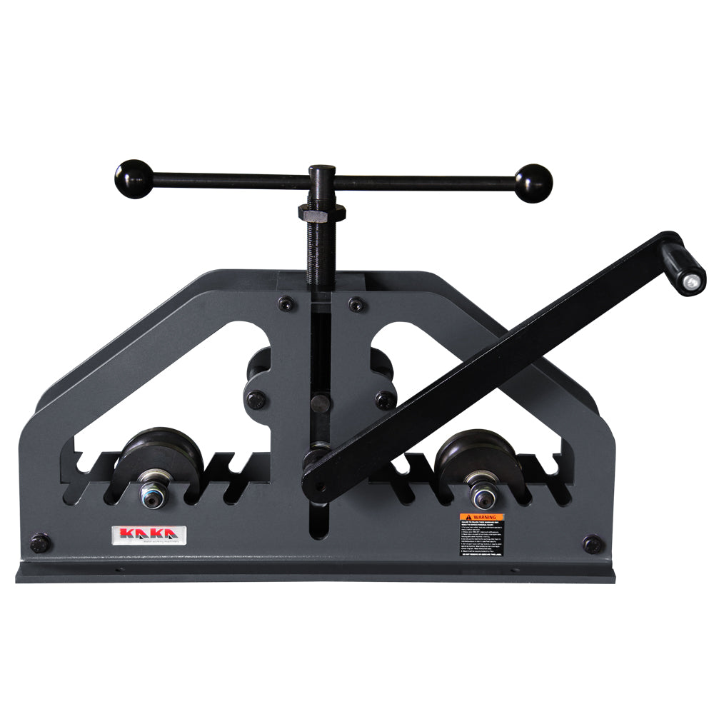 KAKA Industrial TR-60 Tube Roll Bender, 28 sets of optional rollers, Manual 3 Roll Bender High Quality and Versatility Bender, High adjustability, standard 1-1/2" round tube rollers