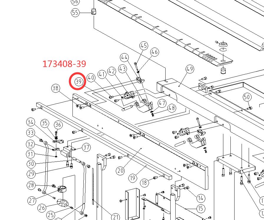 39# Hinge pin works on all models for EB-4816M