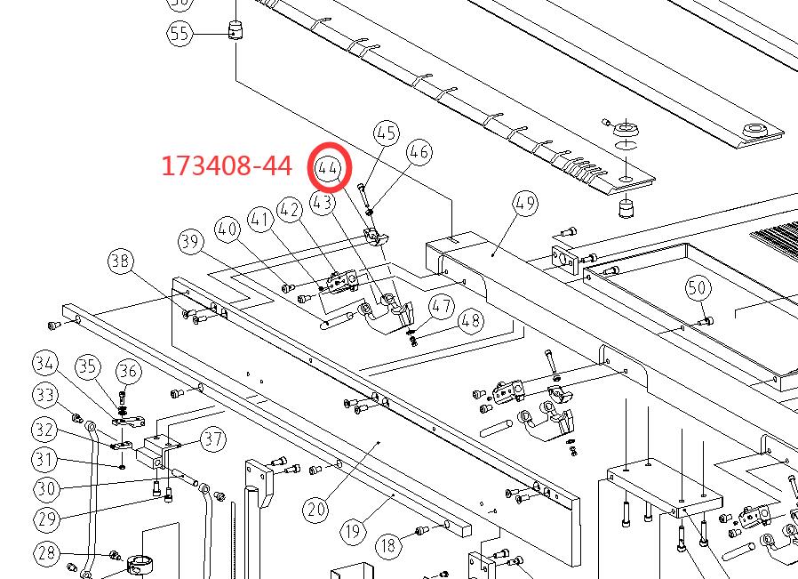 44# Tee for EB-4816M