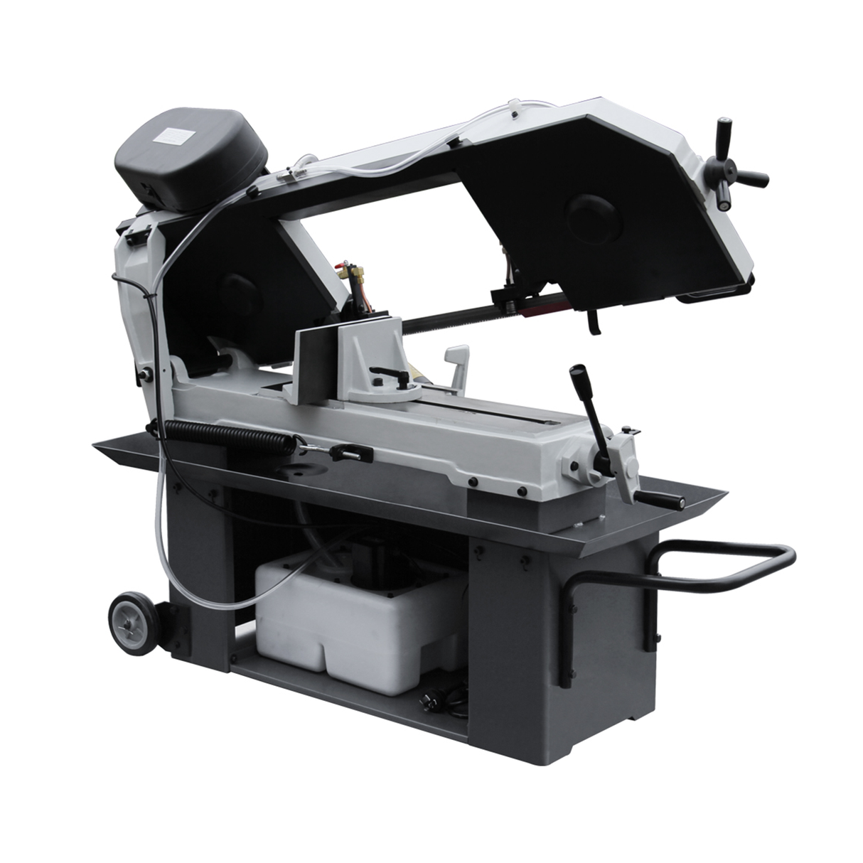 Metal Bandsaw 9"Horizontal Metal Cutting Band Saw 4 Steps Blade Speed Metal Band Saw, Space Saver Movable Metal Cutting Band Saw 115V&230V Dual Voltage Prewired 1PH BS-912B