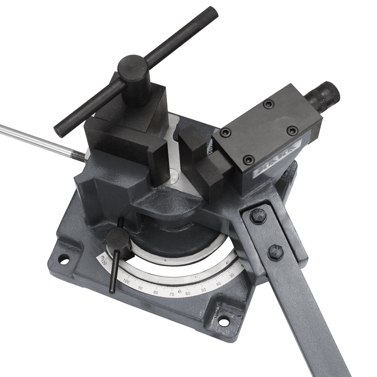 KAKA Industrial UB-100A Heavy-Duty Universal Bender, Sturdy Design Hot and Cold Sheet Metal Bender, High Accuracy Flat, Round, Square and Angle Steel Iron Metal Bar Bender