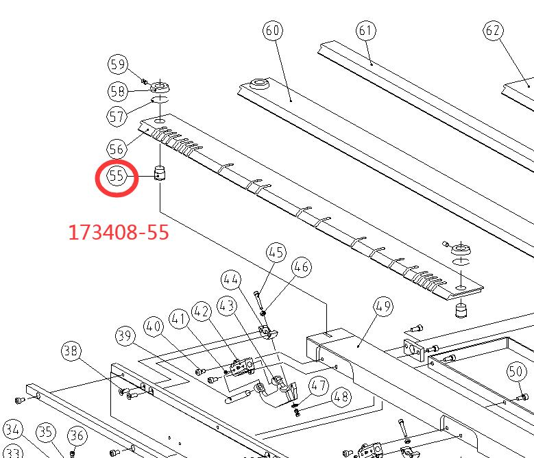 55# Fix shaft for EB-4816M