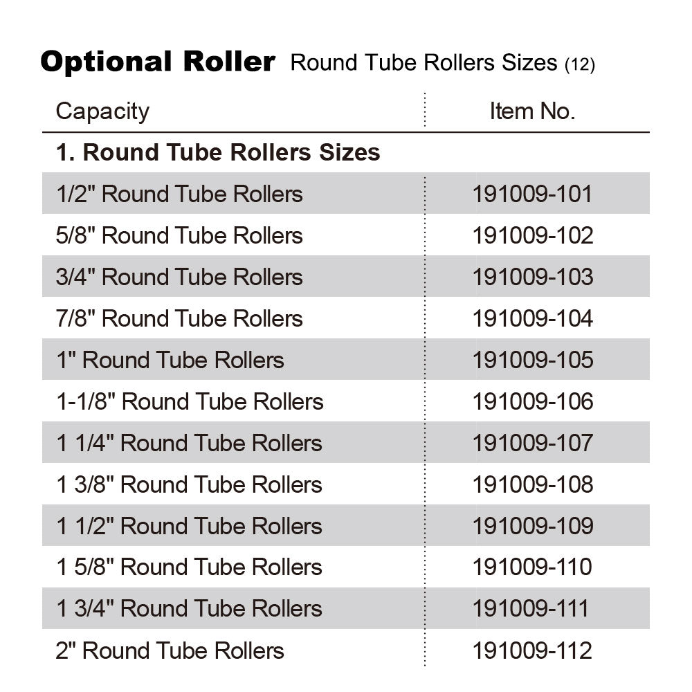 Tube Pipe Roller Bender, High Precision Tube Pipe Bender,WITHOUT Any rollers TR-50L