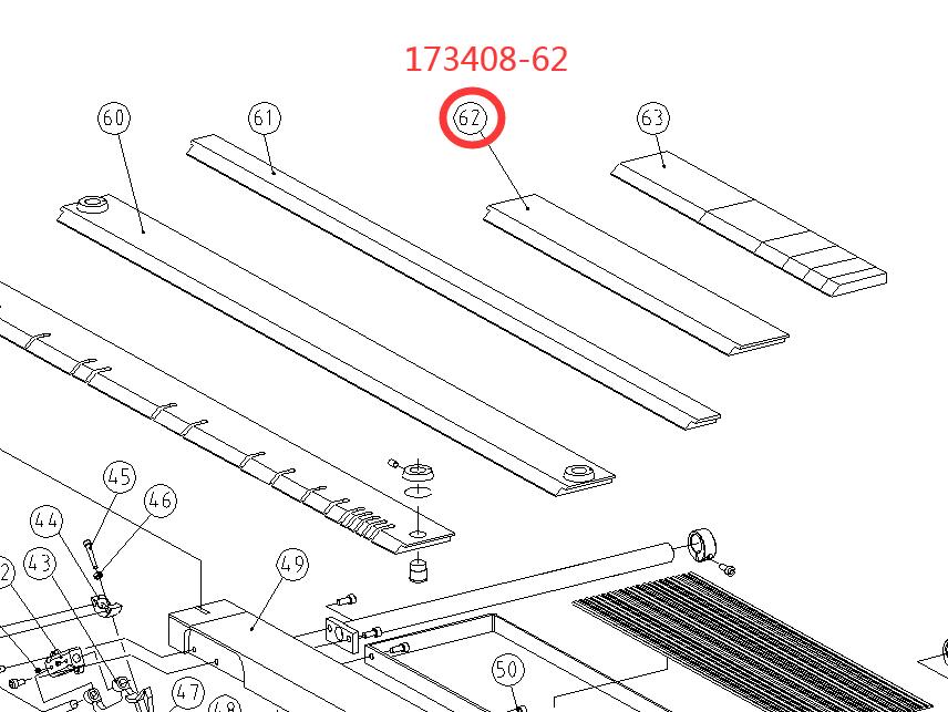62# Clamp bar for EB-4816M