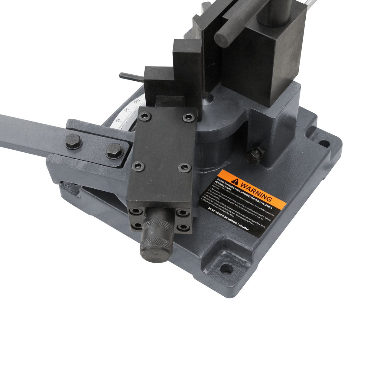 KAKA Industrial UB-100A Heavy-Duty Universal Bender, Sturdy Design Hot and Cold Sheet Metal Bender, High Accuracy Flat, Round, Square and Angle Steel Iron Metal Bar Bender